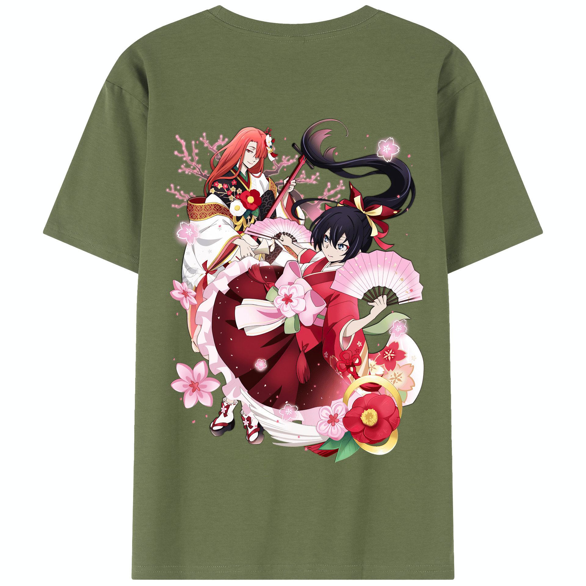 （画像用） 文豪ストレイドッグス Bungo Stray Dogs 綿100％半袖Tシャツ（背面プリント）